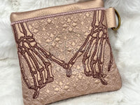 TopZip Flap Bag - Trapunto Skull
