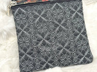 TopZip Flap Bag - Trapunto Skull