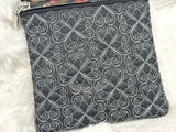 TopZip Flap Bag - Trapunto Skull
