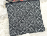 TopZip Flap Bag - Trapunto Skull