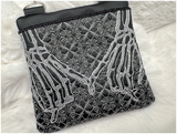 TopZip Flap Bag - Trapunto Skull