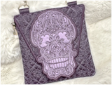 TopZip Flap Bag - Trapunto Skull