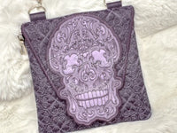 TopZip Flap Bag - Trapunto Skull