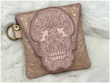 TopZip Flap Bag - Trapunto Skull