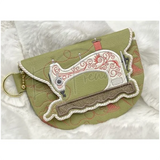 Topzip Flap Bag - Vintage Sewing Machine