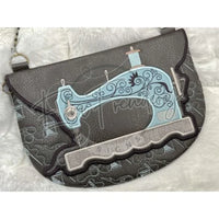 Topzip Flap Bag - Vintage Sewing Machine