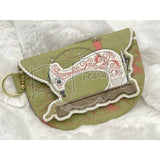 Topzip Flap Bag - Vintage Sewing Machine