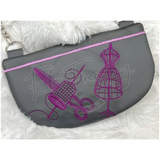 Topzip Flap Bag - Vintage Sewing Machine