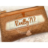 Topzip Flap Bag - Wtf License Plate