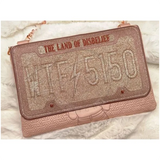 Topzip Flap Bag - Wtf License Plate