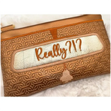 Topzip Flap Bag - Wtf License Plate