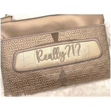 Topzip Flap Bag - Wtf License Plate