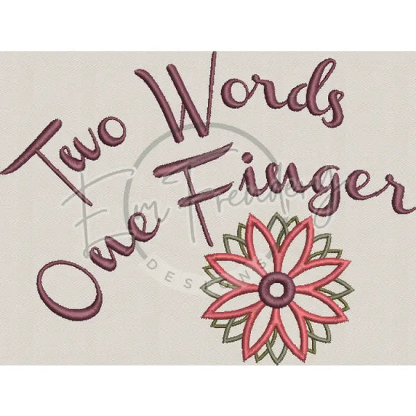 Two Words One Finger