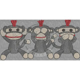 Wise Sock-Monkeys 3.58 X 7.01