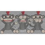 Wise Sock-Monkeys 3.58 X 7.01