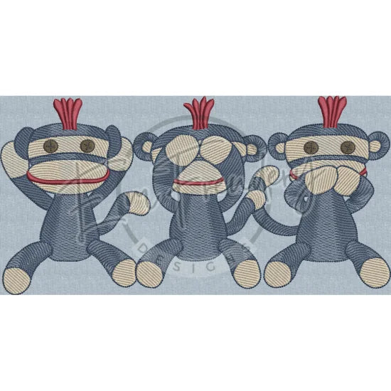 Wise Sock-Monkeys 5.92 X 11.62