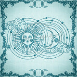 Witchy Quilt Square 10 5 X 5 (127mm X 127mm)