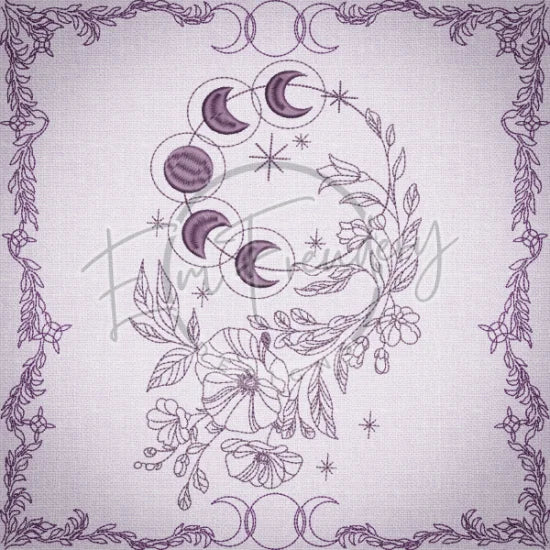 Witchy Quilt Square 2 10 X 10 (254mm X 254mm)