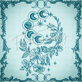 Witchy Quilt Square 2 5 X 5 (127mm X 127mm)