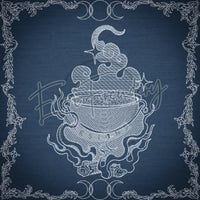 Witchy Quilt Square 3 7.80 X 7.80 (198.1mm X 198.1mm)