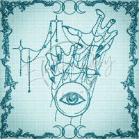 Witchy Quilt Square 4 5 X 5 (127mm X 127mm)