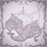 Witchy Quilt Square 7 10 X 10 (254mm X 254mm)