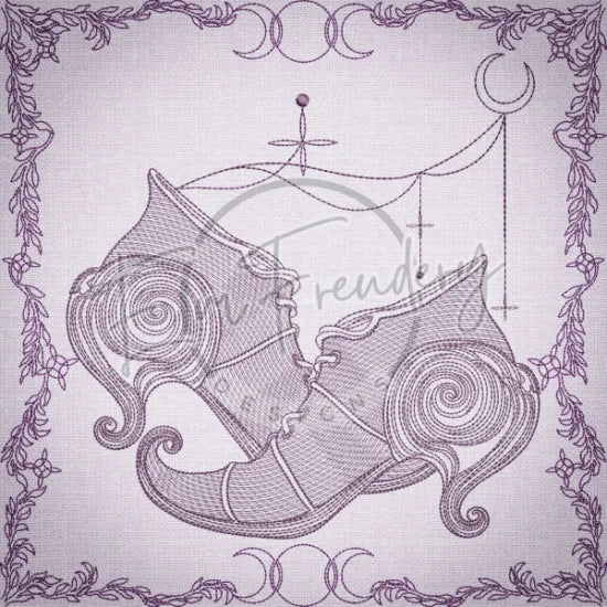Witchy Quilt Square 7 10 X 10 (254mm X 254mm)
