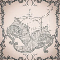 Witchy Quilt Square 7 6 X 6 (152.4mm X 152.4mm)