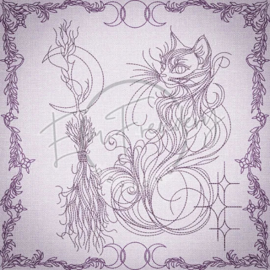 Witchy Quilt Square 9 10 X 10 (254mm X 254mm)