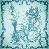 Witchy Quilt Square 9 5 X 5 (127mm X 127mm)