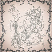 Witchy Quilt Square 9 6 X 6 (152.4mm X 152.4mm)