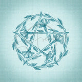 Witchy Quilt Square - Pentacle
