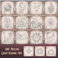 Witchy Quilt Squares - Full Set 6X6
