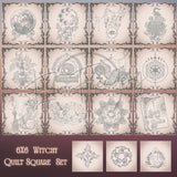 Witchy Quilt Squares - Full Set 6X6