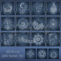 Witchy Quilt Squares - Full Set 8X8