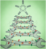 Wrenchmas Tree 6.57 X 6.12 (166.9mm X 155.5mm)
