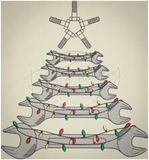 Wrenchmas Tree 8.27 X 7.69 (210.1mm X 195.3mm)