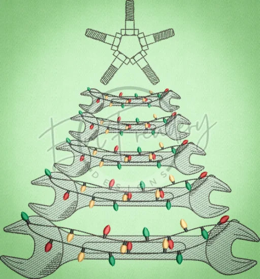 Wrenchmas Tree 9.97 X 9.26 (253.2mm X 235.2mm)