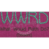 Wwrd - What Would Ruth Do 3.91 X 2.06