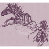 Zebra Girl 4.92 X 5.51