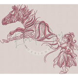 Zebra Girl 7.69 X 8.61