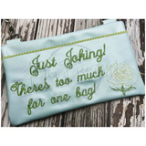 Zipbag - Emotional Baggage With Hand-Stitch Effect