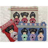 Zipbag - Kokeshi Girls