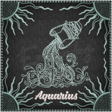 Zodiac Quilt Square - Aquarius 5.00 X (127Mm 127Mm)