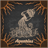 Zodiac Quilt Square - Aquarius 6.00 X (152.4Mm 152.4Mm)