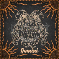 Zodiac Quilt Square - Gemini 6.00 X (152.4Mm 152.4Mm)