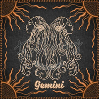 Zodiac Quilt Square - Gemini 6.00 X (152.4Mm 152.4Mm)