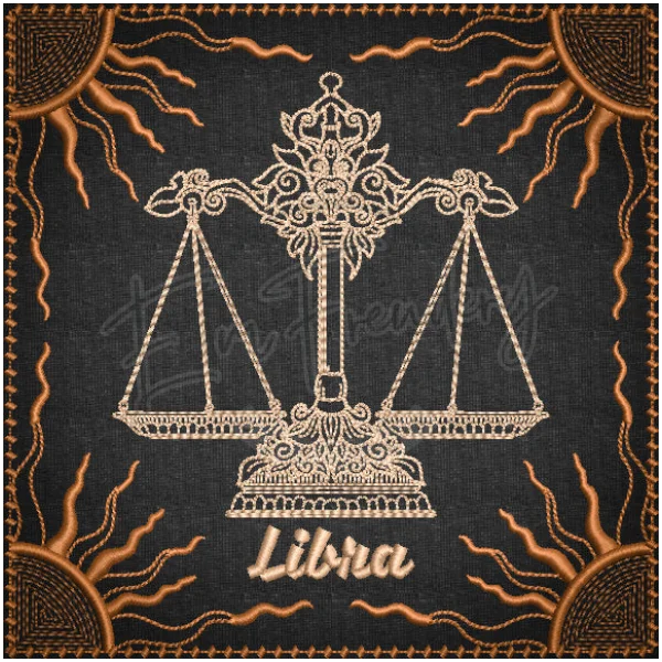 Zodiac Quilt Square - Libra – EmFreudery Designs