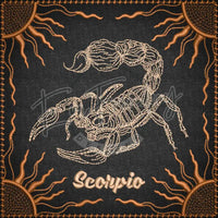 Zodiac Quilt Square - Scorpio 6.00 X (152.4Mm 152.4Mm)