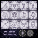 Zodiac Quilt Squares - Full Set 7.80 X (198Mm 198Mm)